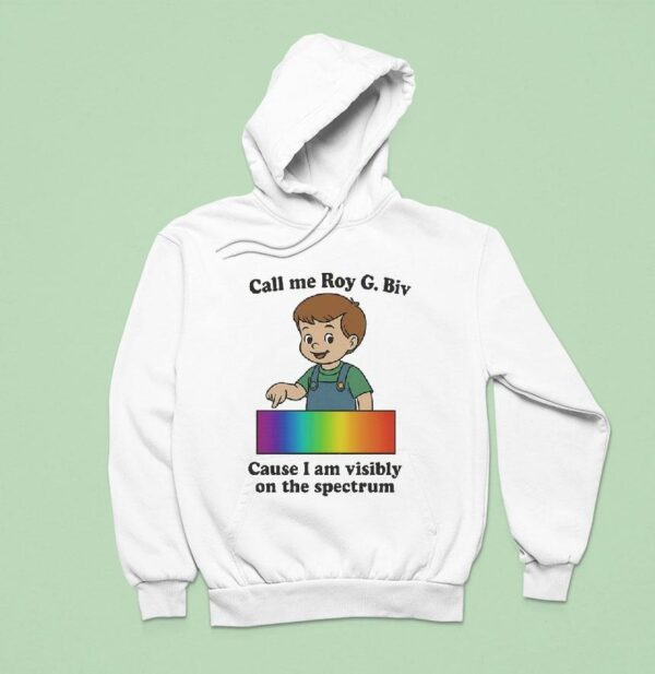 Call My Roy G Biv Cause I Am Visibly On The Spectrum Hoodie