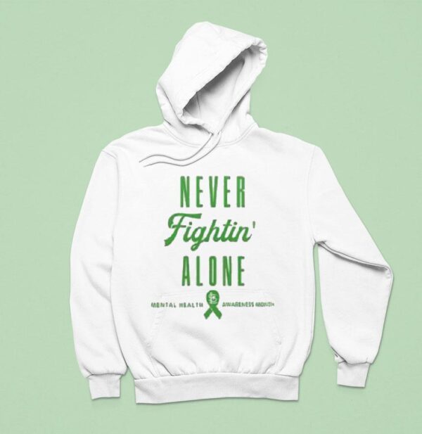Cardinals Mental Health Awareness Month Never Fightin Alone Hoodie