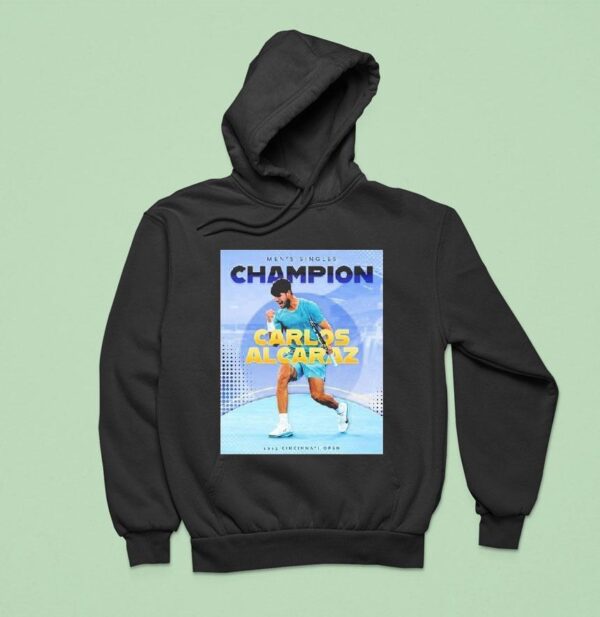 Carlos Alcaraz Tennis Spanish Claims First Cincinnati Open Men Singles Champions Hoodie