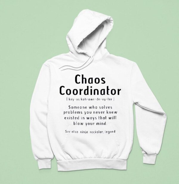 Chaos Coordinator Someone Who Solves Problems You Never Knew Existed In Ways Hoodie