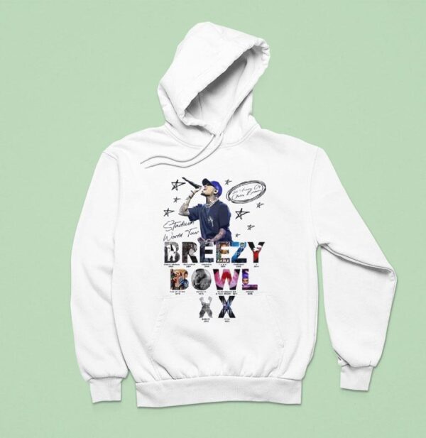 Chris Brown Breezy Bowl Xx Tour Signature Hoodie