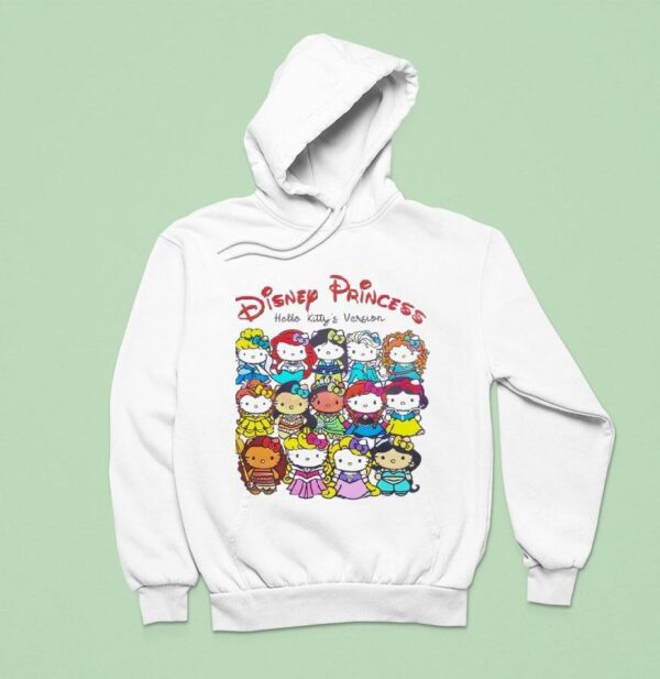 Disney Princess Hello Kitty S Version Cute Princess Mashup Hoodie