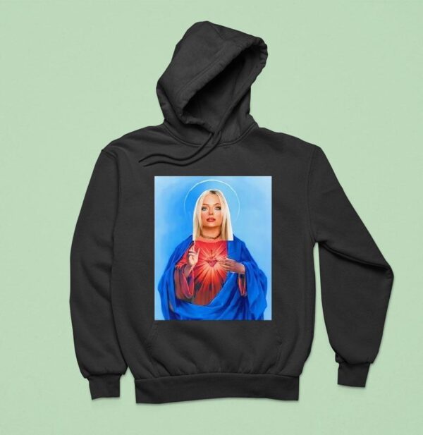 Dominik Wearing Santa Olivia Jesus Hoodie