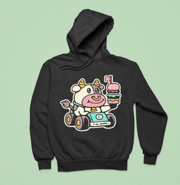 Drew Wise Fast Food Cow Hoodie