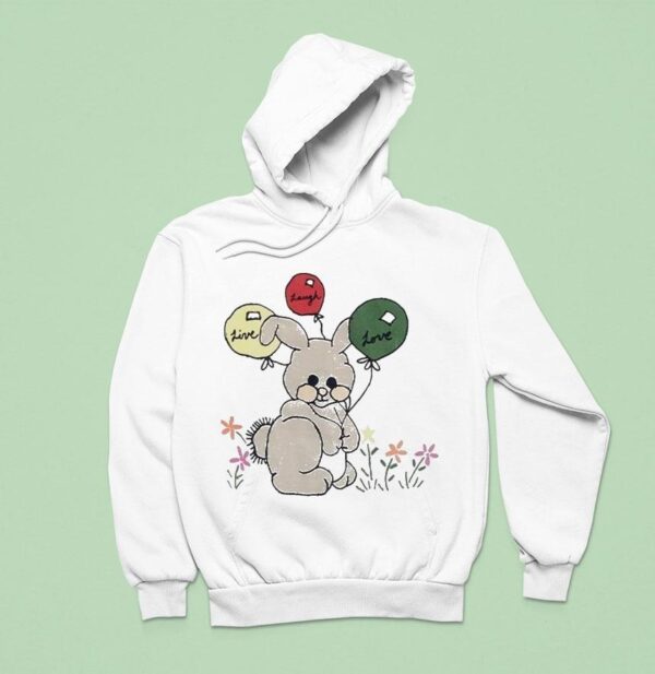 Earl Sweat Live Laugh Love Light Bunny Balloon Hoodie