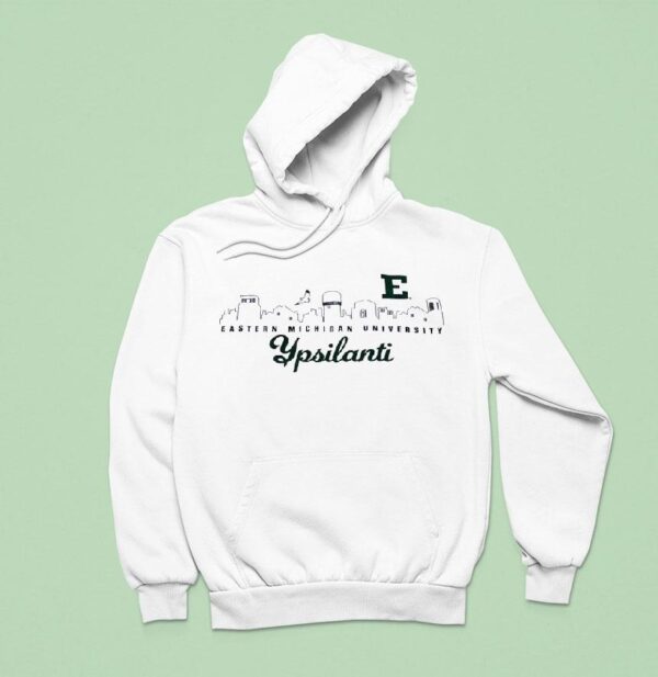 Eastern Michigan University Ypsilanti City Skyline Hoodie