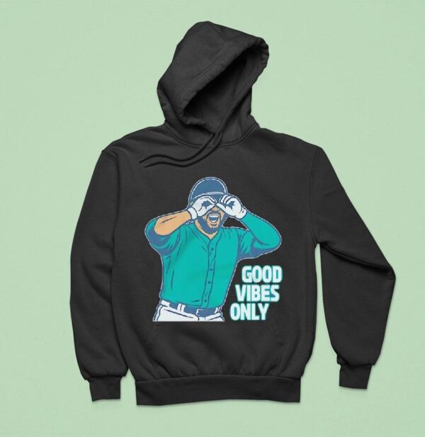 Eugenio Suarez Good Vibes Only Seattle Mariners Baseball Hoodie