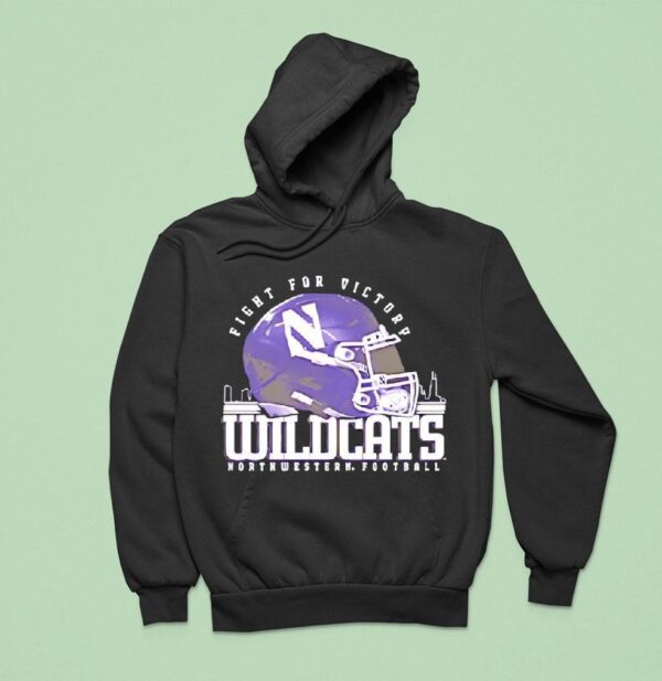 Fight For Victory Northwestern Wildcats Football Helme Hoodie