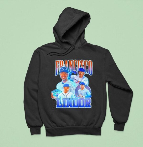 Francisco Lindor New York Mets Baseball Signature Hoodie