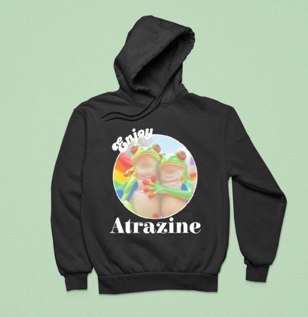 Frog Couple Enjoy Atrazine Hoodie