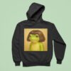 Frog Face With Bob Haircu Hoodie