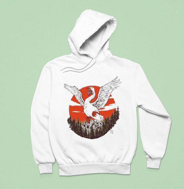 Hillary White Born Silly Duck Hoodie