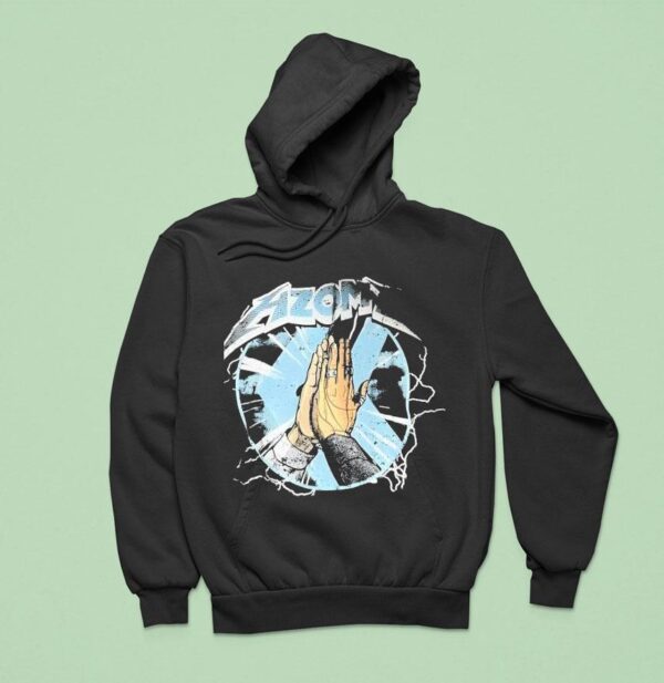 Hzomz Clasp Hands Lightning Hoodie