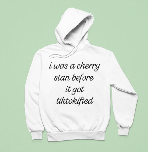 I Was A Cherry Stan Before It Got Tiktokified Hoodie