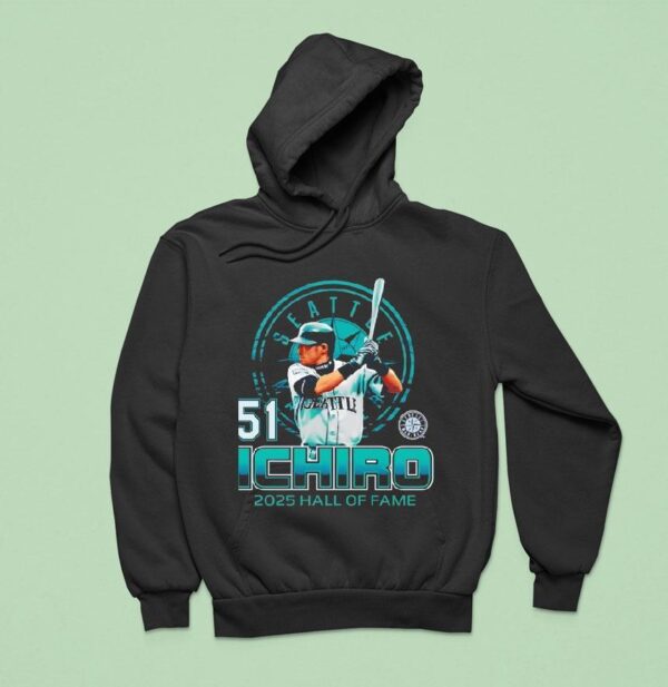 Ichiro Suzuki Seattle Mariners Hall Of Fame Hoodie