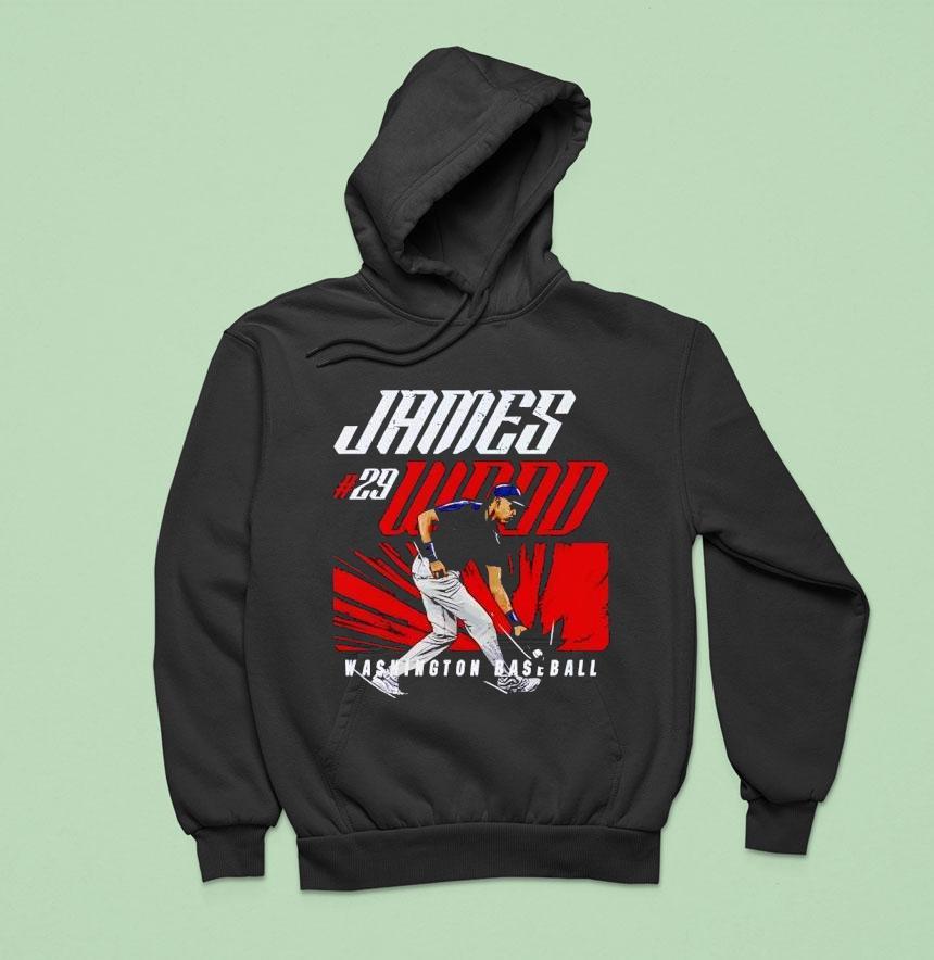 James Wood Washington Nationals Baseball Hoodie James Wood Washington Nationals Baseball Hoodie