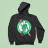 Jason Voorhees In The Style Of The Boston Celtics Logo Hoodie
