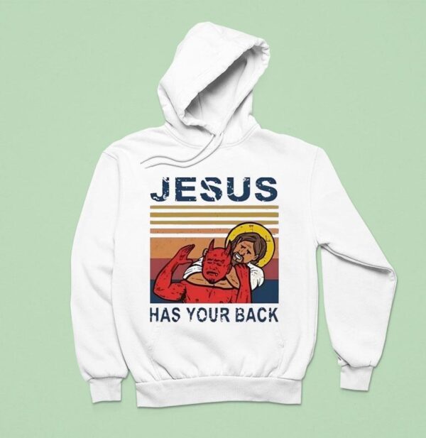 Jesus X Deveil Has Your Back Hoodie