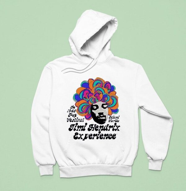 Jimi Hendrix Experience The Pop Festival Miami Florida Hoodie