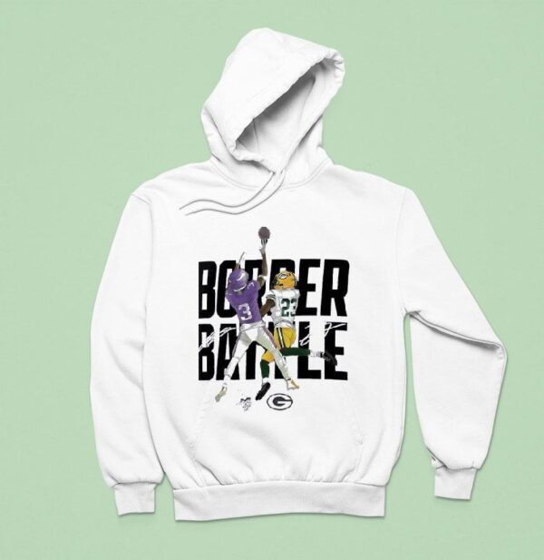 Jordan Addison And Jaire Alexander Border Battle Vikings Vs Packers Nfl Hoodie