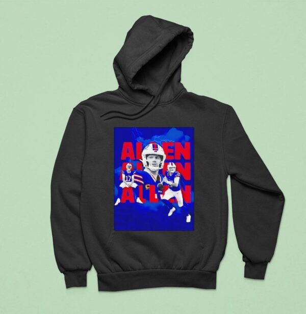Josh Allen Buffalo Bills Football Lightning Hoodie