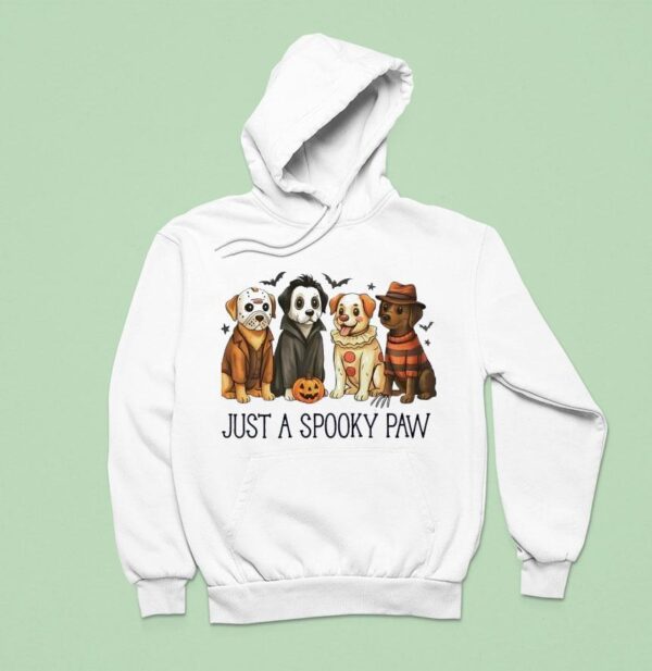 Just A Spooky Paw Dogs Halloween Hoodie