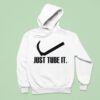 Just Tube It Swoosh Parody Logo Hoodie