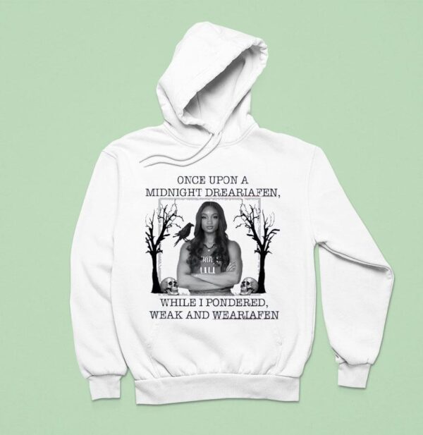 Kiki Iriafen Washington Mystics Once Upon A Midnight Dreariafen While I Pondered Weak And Weariafen Hoodie