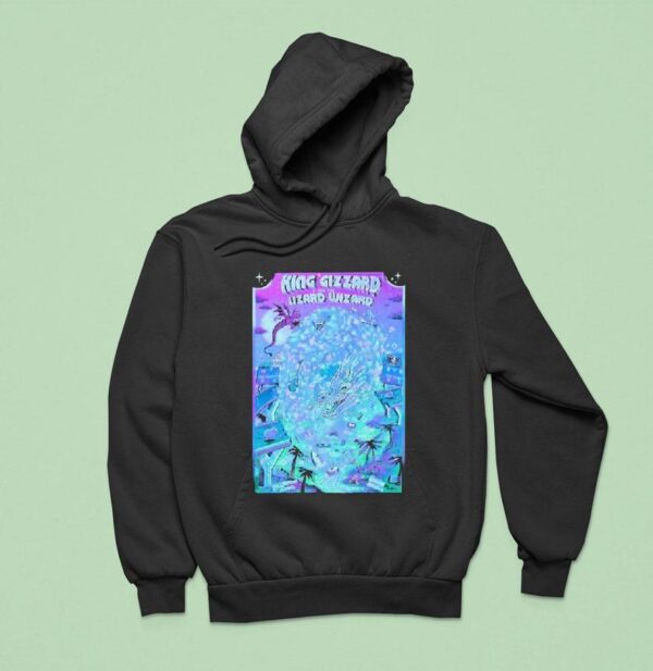 King Gizzard And The Lizard Wizard Hollywood Ca August Tour Hoodie