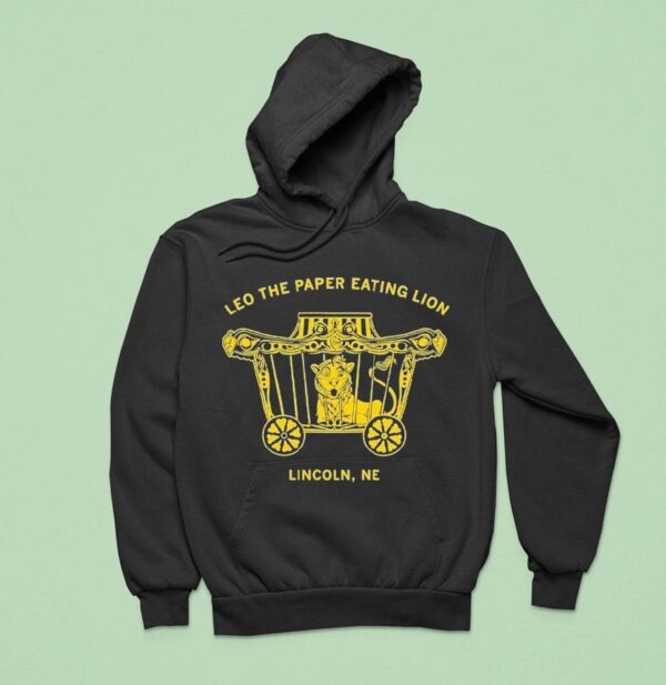 Leo The Paper Eating Lion Lincoln Ne Hoodie