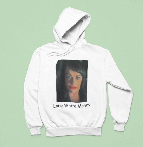 Long White Money Hoodie