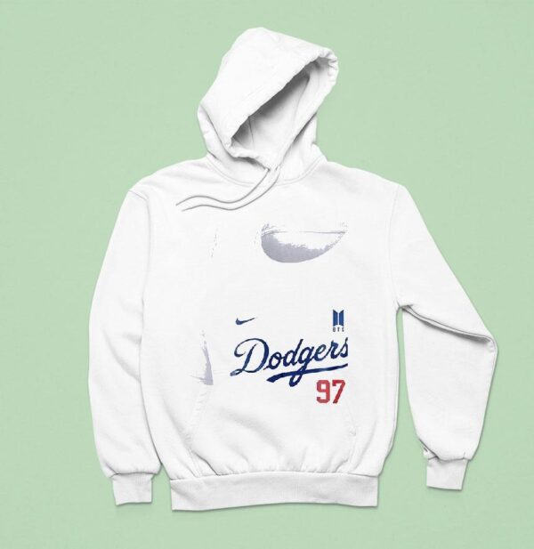 Los Angeles Dodgers X Jeon Jungkook Bts Art Signature Hoodie
