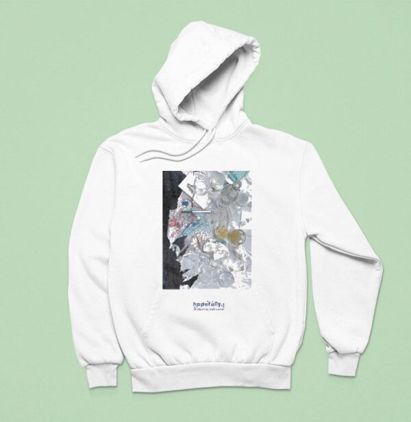Loyle Carner Hopefully White Table Top Hoodie