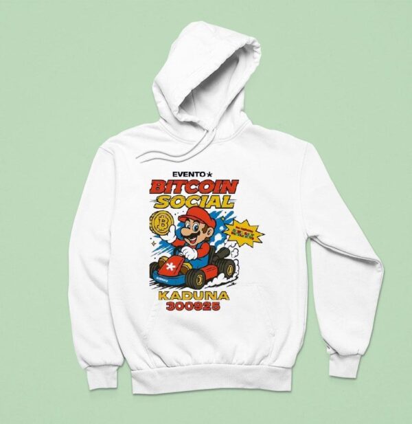 Mario Bros Evento Bitcoin Social Kaduna Hoodie