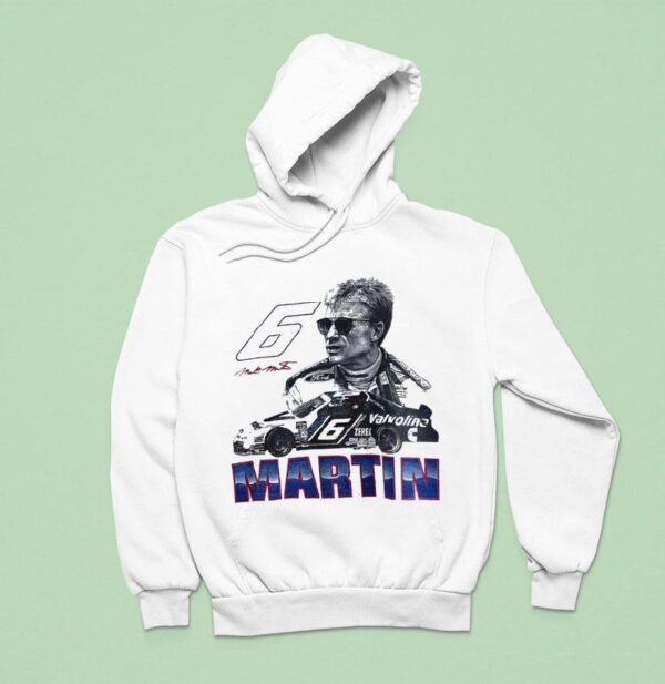 Mark Martin Nascar No Ford Stock Car Hoodie
