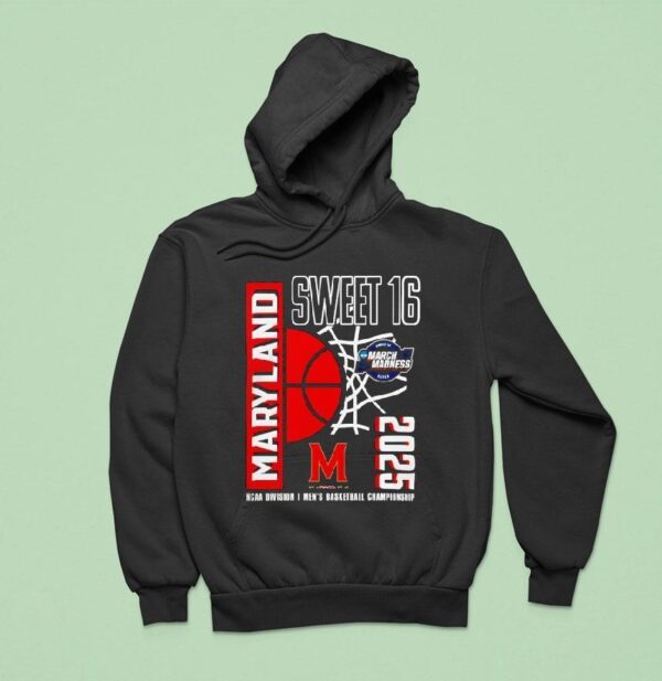 Maryland Terrapins Men S Basketball Tournament March Madness Sweet Ncaa Hoodie