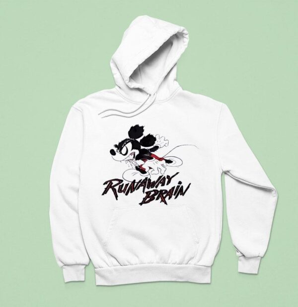 Mickey Mouse Runaway Brain Horror Hoodie