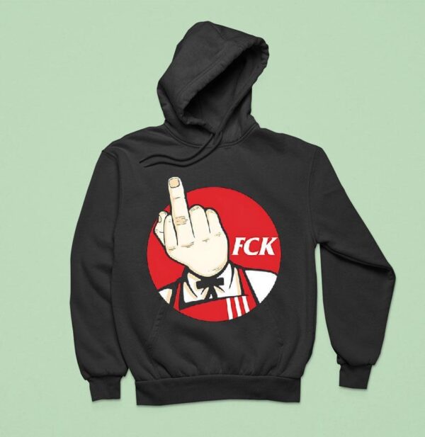 Middle Finger Fck As Kfc Logo Hoodie