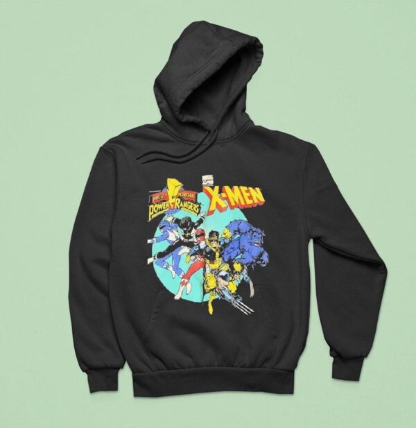 Mighty Morphin Power Rangers X Men Hoodie