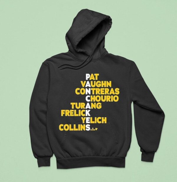 Milwaukee Brewers Pancakes Pat Vaughn Contreras Chourio Turang Frelick Yelich Collins Names Hoodie