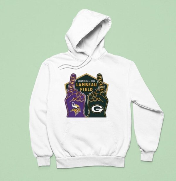 Minnesota Vikings Vs Green Bay Packers Lambeau Field Hoodie