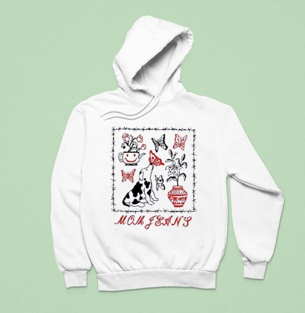 Mom Jeans Butterfly Puppy Hoodie