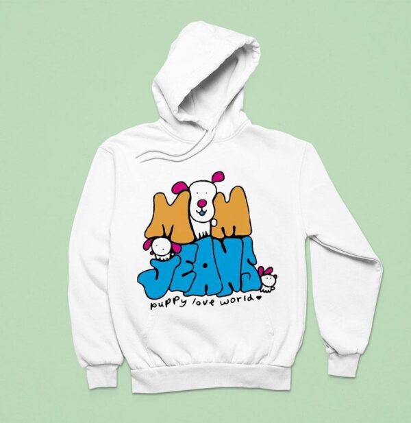 Mom Jeans Puppy Love World Hoodie
