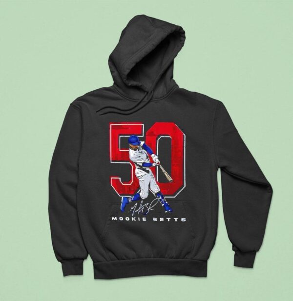 Mookie Betts Los Angeles Dodgers Mlb Signature Swing Graphic Hoodie