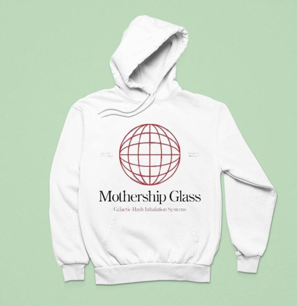 Mothership Glass Galactic Hash Inhalation Systems Scientific Function Made In America Globe Hoodie