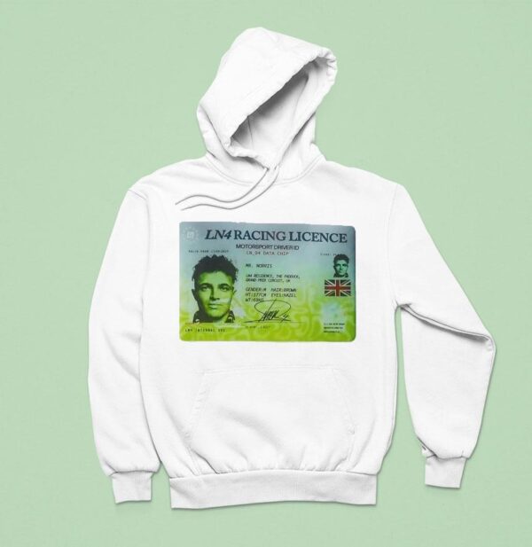 Mr Norris Ln Racing Licence Motorsport Driver Id Hoodie
