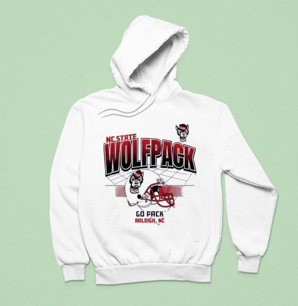 Nc State Wolfpack Football Helmet Grid Go Pack Raleigh Nc Hoodie