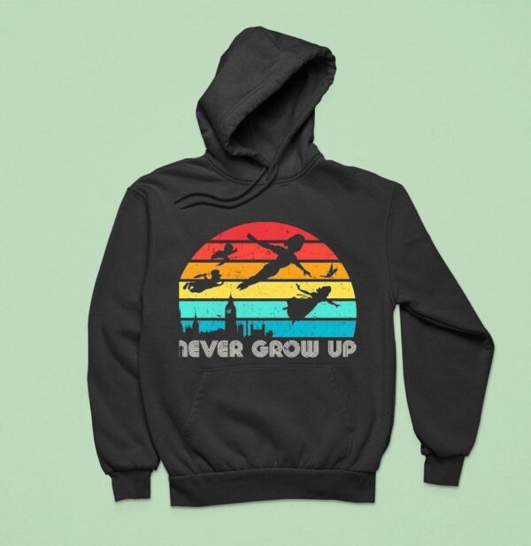 Never Grow Up Vintage Hoodie