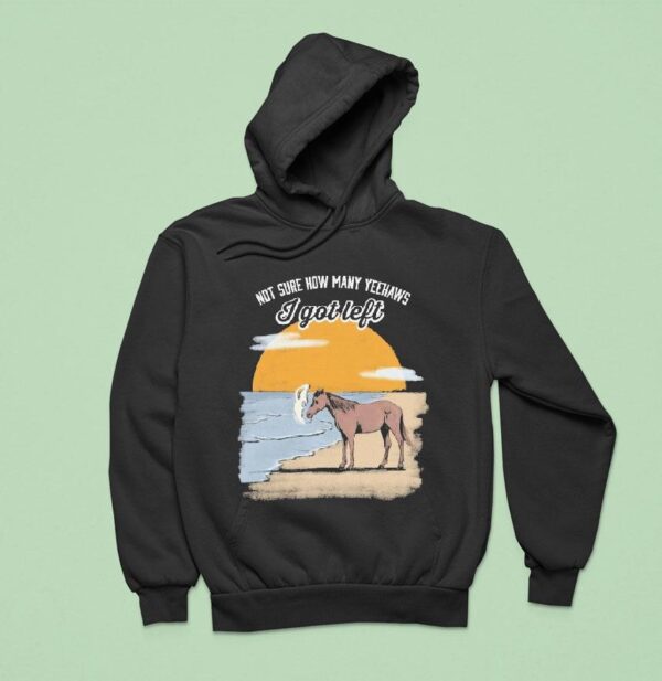 Not Sure How Many Yeehaws I Got Left Cigarettes Horse Hoodie