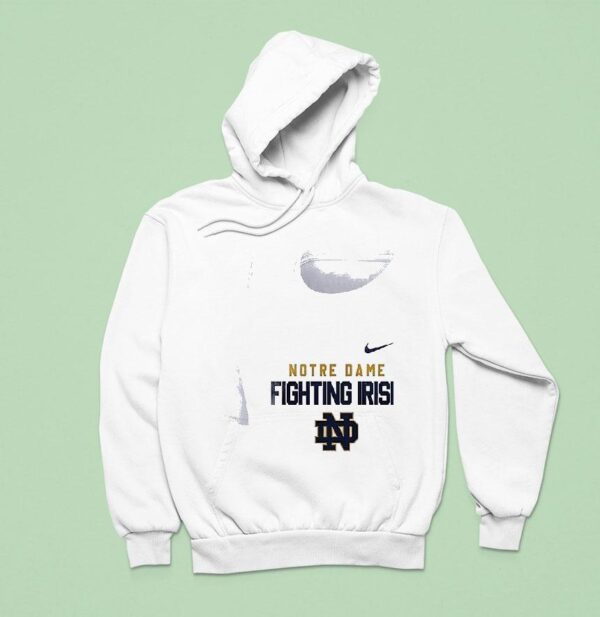 Notre Dame Fighting Irish Ncaa One Nation Under God Cross Graphic Hoodie